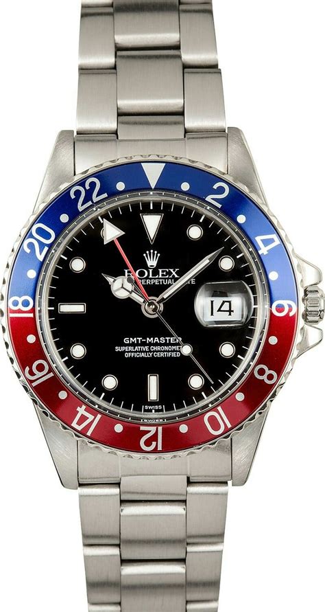 rolex watch blue red|Rolex red and blue bezel.